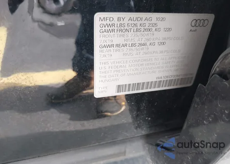 2021 Audi Q3 Premium 45 Tfsi S Line Quattro Tiptronic z USA, uszkodzony, nr VIN WA1DECF33M1038760